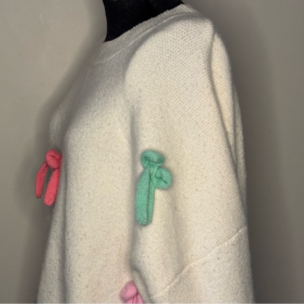 🎀CIDER🎀 Colorful Bow Sweater - Picture 5 of 9